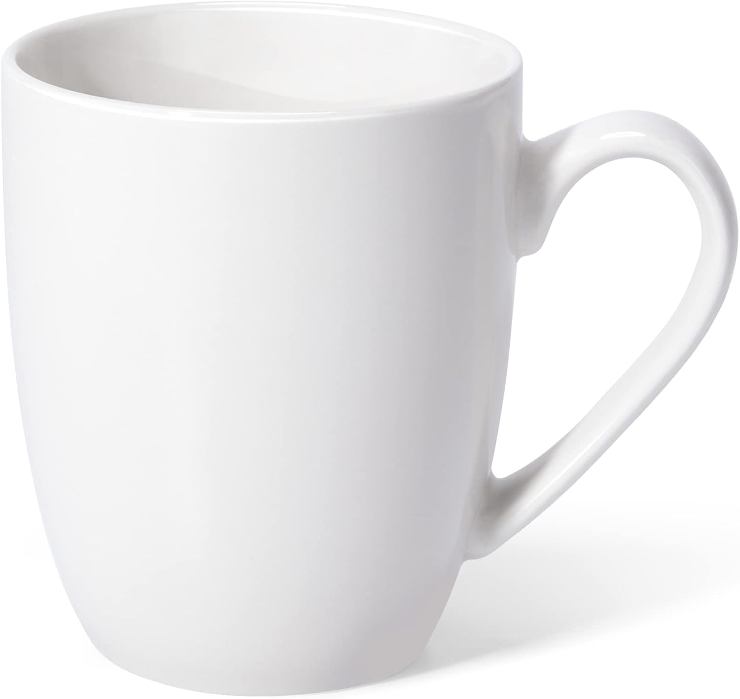 Large coffee mug, cup with handle, teacup, novelty coffee mug, creative men's and women's office gift, white, 16 oz.