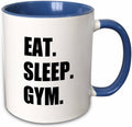 Eat Sleep Gym Two-Tone Mug, Blue, 325ml