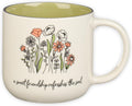 Large ceramic coffee and tea mug, perfect for women and friends: Sweet Friendship - Proverbs 27:9, cute mug, microwave/dishwasher safe, white and grey-green two-tone, 15 oz.