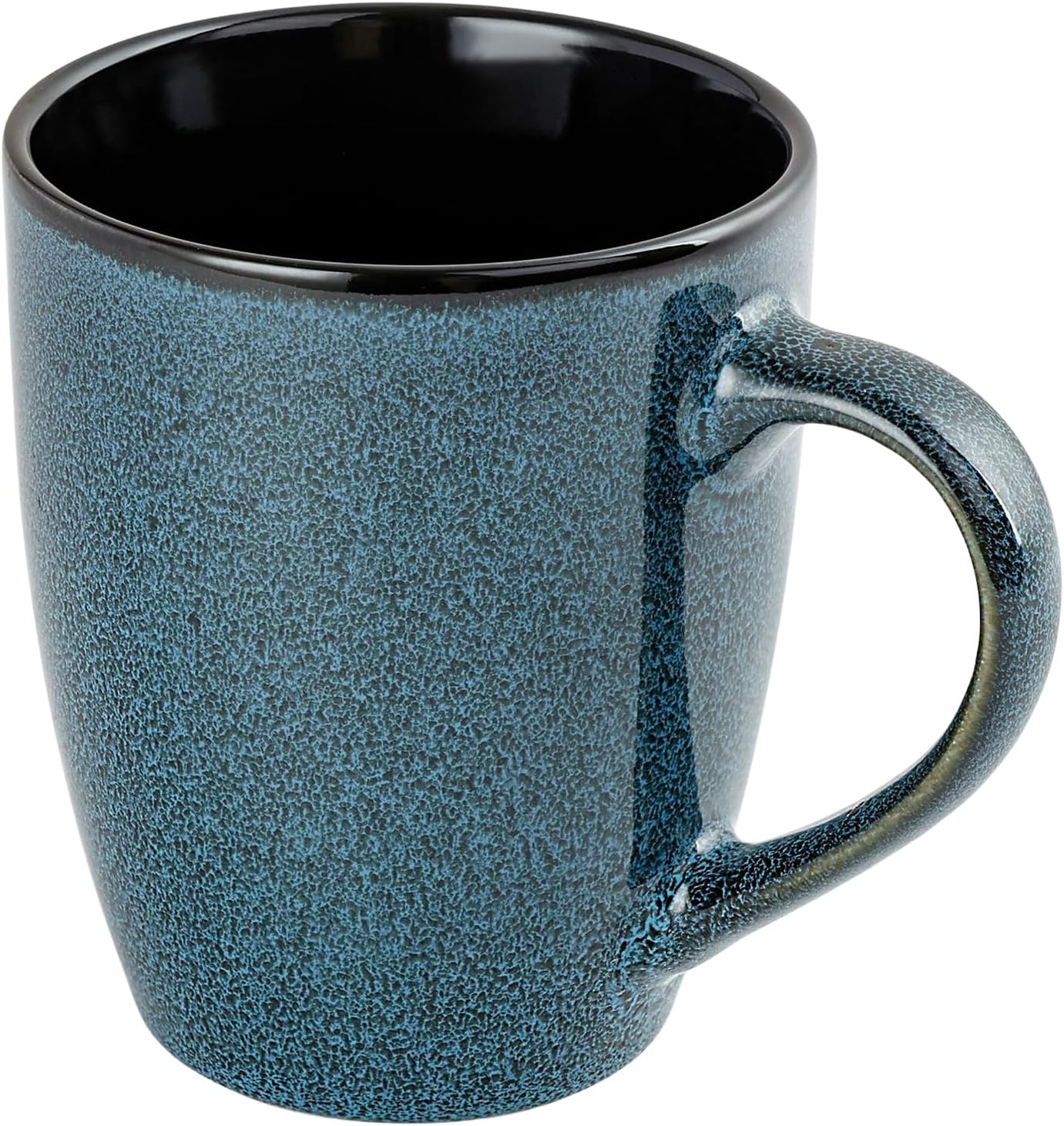 12 oz (approx. 340.2 g) ceramic mug, large size, suitable for men, women, parents, and more. Modern coffee mug with handle, perfect for tea, latte, cappuccino, and cocoa. (Blue, 1 piece)